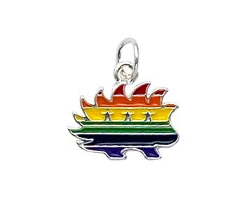 Libertarian Rainbow Porcupine Charms by Fundraising For A Cause