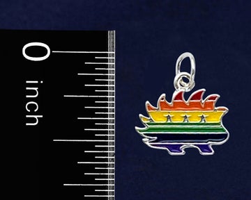 Libertarian Rainbow Porcupine Charms by Fundraising For A Cause