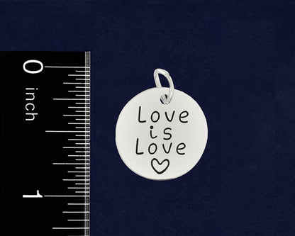 Love Is Love Circle Gay Pride Charms by Fundraising For A Cause