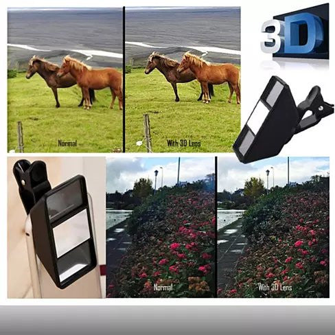 Magical 3D Clip On Lens for your Smart Phone and Tablets by VistaShops