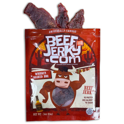 Whiskey Soaked BBQ Beef Jerky (3oz bag) by BeefJerky.com
