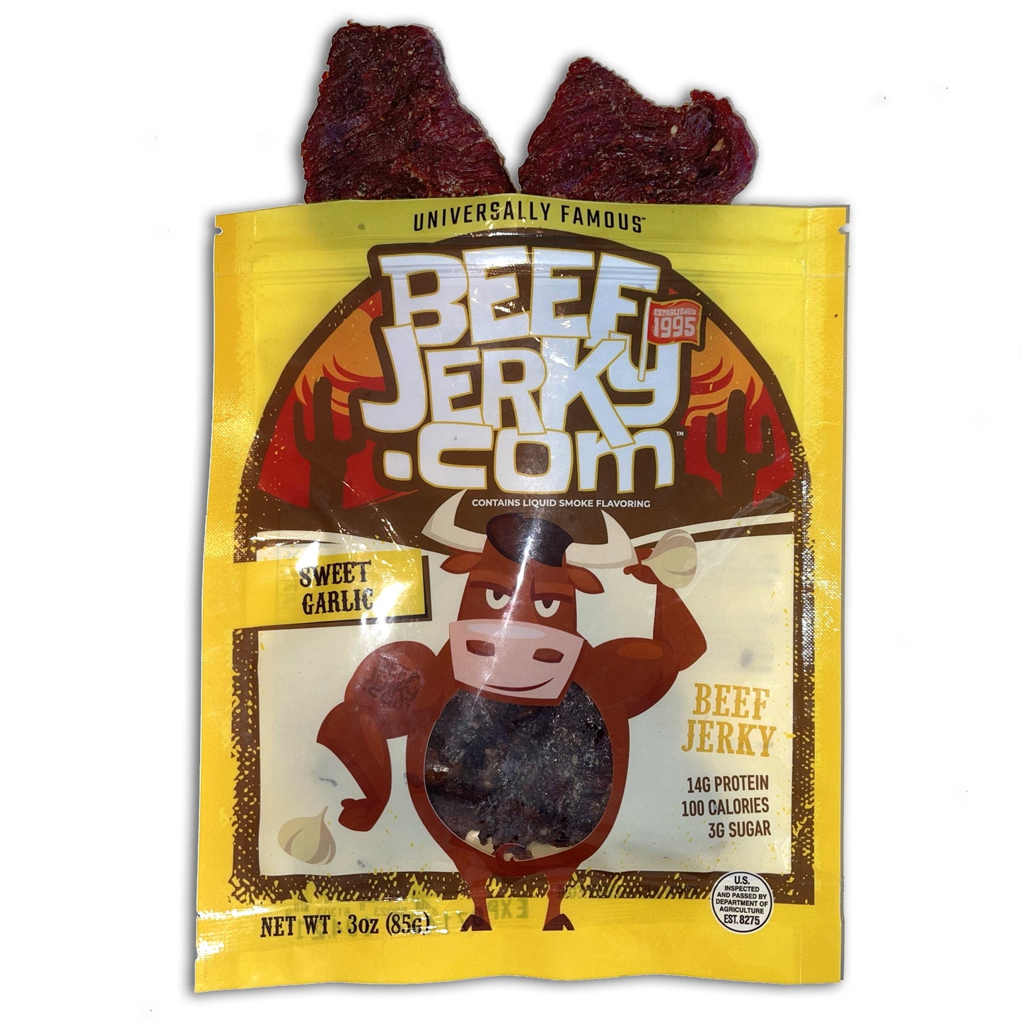 Sweet Garlic Beef Jerky (3oz bag) by BeefJerky.com