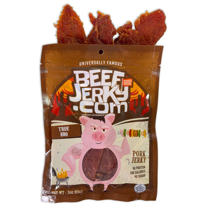 True BBQ Pork Jerky (3oz bag) by BeefJerky.com