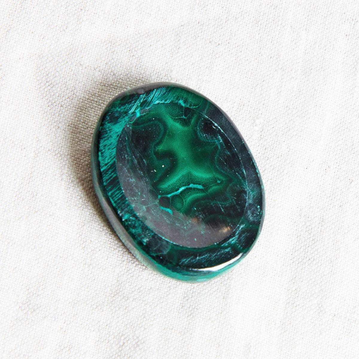 Rare Genuine Malachite Worry Stone by Tiny Rituals
