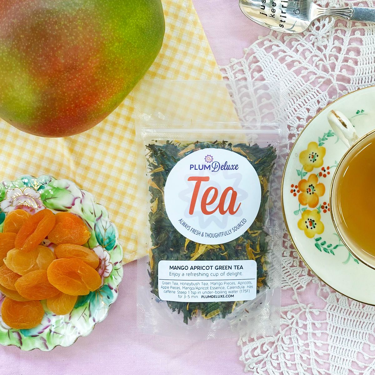 Mango-Apricot Green Tea by Plum Deluxe Tea