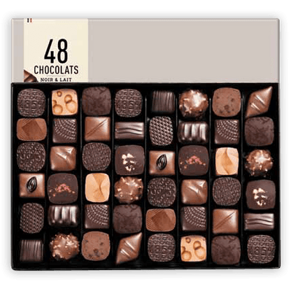 Michel Cluizel 48-Piece Chocolate Bon Bons Gift Box (Mixed) by Bar & Cocoa