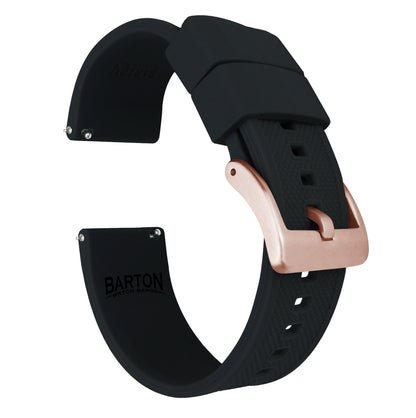 Mobvoi TicWatch | Elite Silicone | Black by Barton Watch Bands