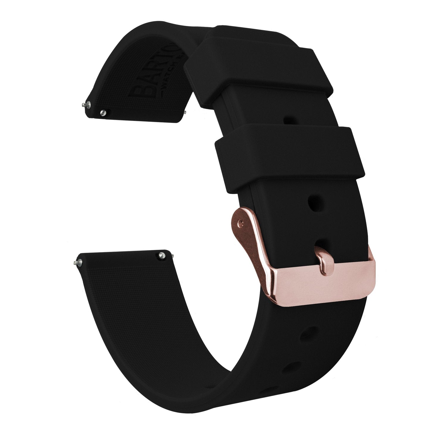 Mobvoi TicWatch | Silicone | Black by Barton Watch Bands