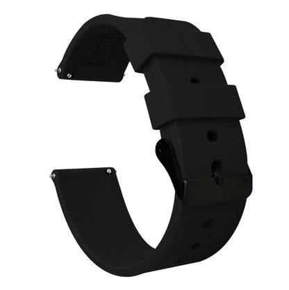 Mobvoi TicWatch | Silicone | Black by Barton Watch Bands