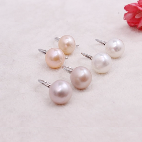 Moon in the Sky bright Pearl Earrings in Set of 3 by VistaShops