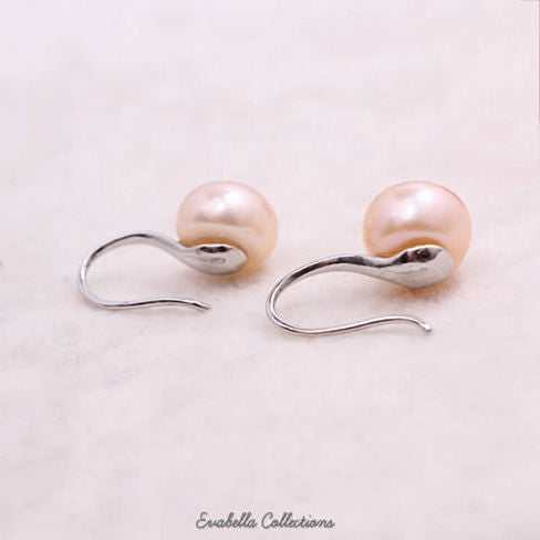 Moon in the Sky bright Pearl Earrings in Set of 3 by VistaShops