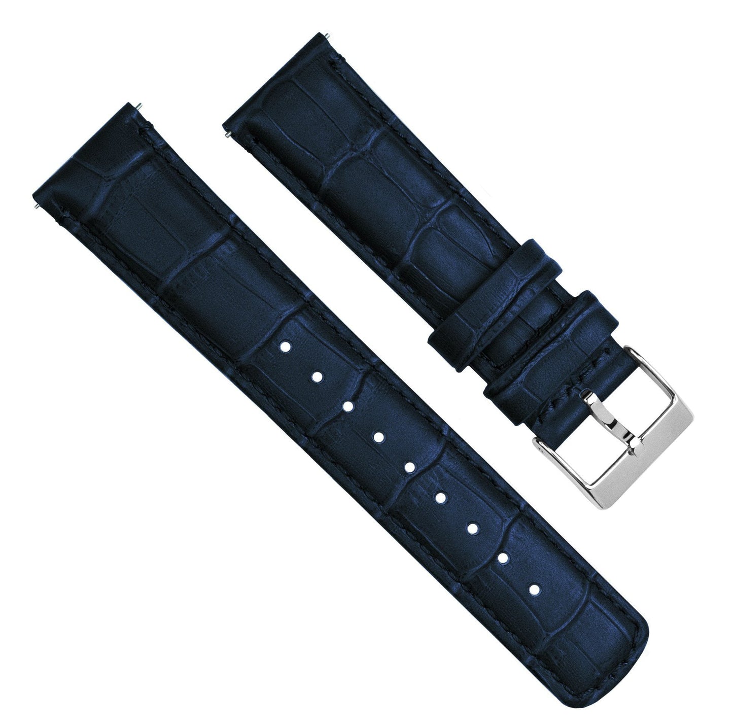 Moto 360 Gen2 | Navy Blue Alligator Grain Leather by Barton Watch Bands