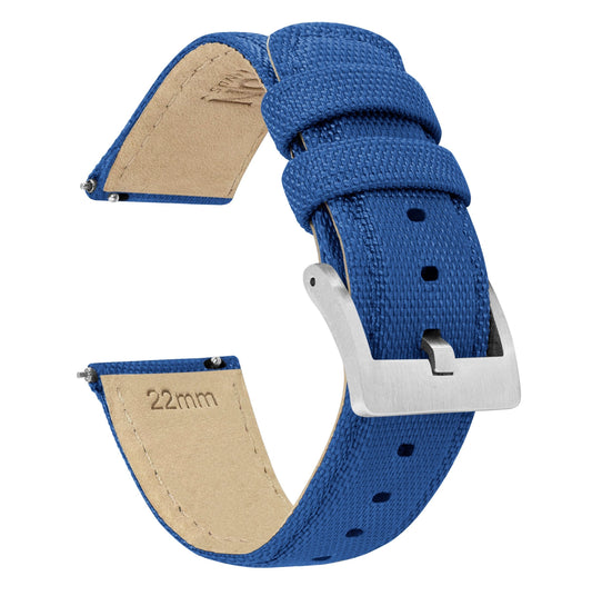 Moto 360 Gen2 | Sailcloth Quick Release | Royal Blue by Barton Watch Bands