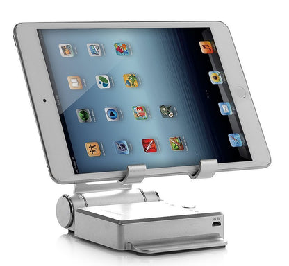 Podium Style Stand With Extended Battery Up To 200% For iPad, iPhone And Other Smart Gadgets by VistaShops