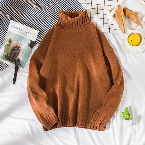 Double Double Knit Turtleneck Sweater by White Market