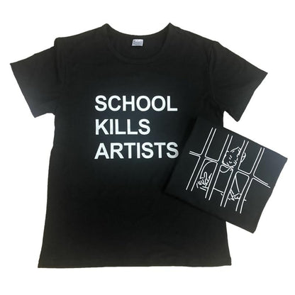 "School Kills Artists" Tee by White Market