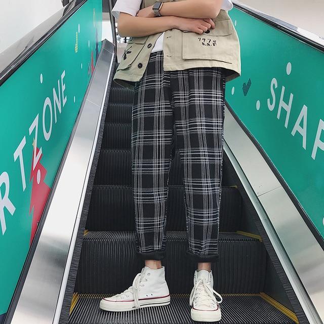 Relaxed Plaid Pants by White Market