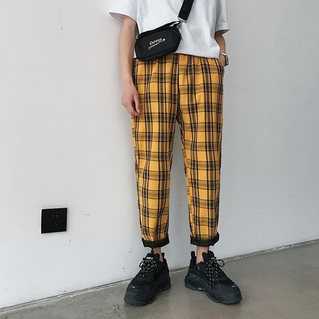 Relaxed Plaid Pants by White Market