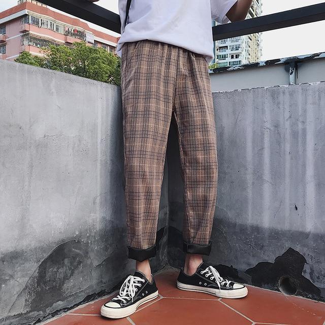 Relaxed Plaid Pants by White Market