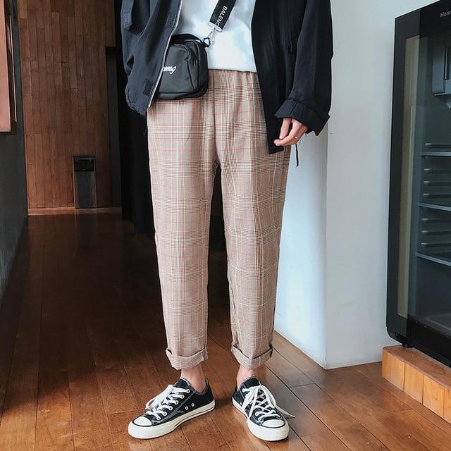 Relaxed Plaid Pants by White Market