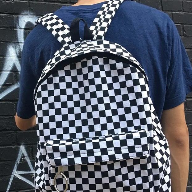 Checkerboard Backpack by White Market