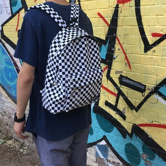 Checkerboard Backpack by White Market