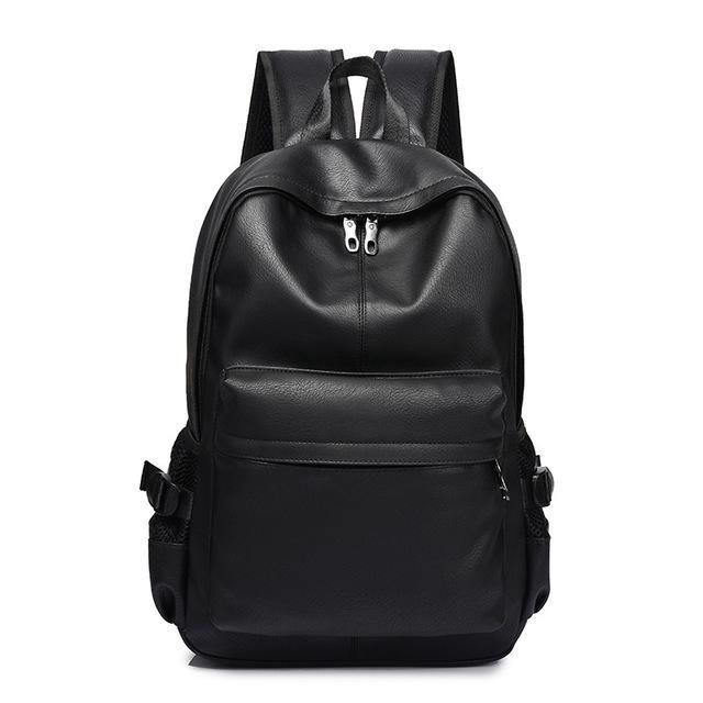 Faux Leather Backpack by White Market