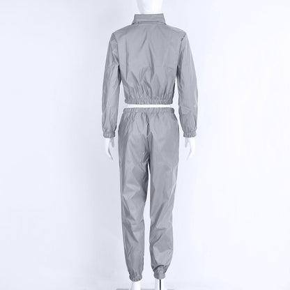 3M Reflective 2 Piece Tracksuit Set by White Market