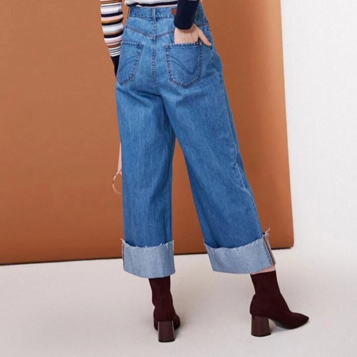 Retro Wide Leg Jeans by White Market