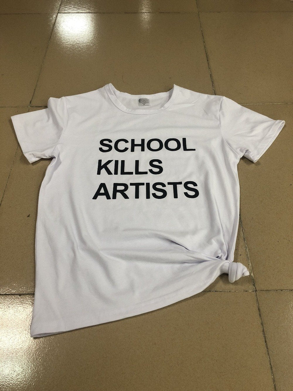 "School Kills Artists" Tee by White Market