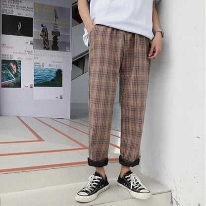 Relaxed Plaid Pants by White Market