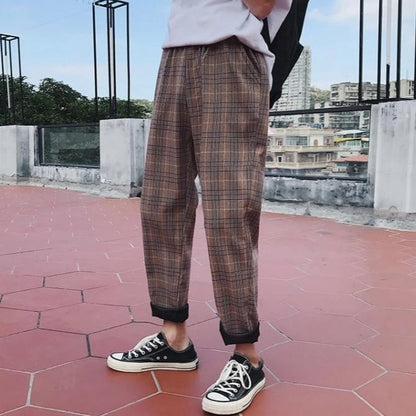 Relaxed Plaid Pants by White Market