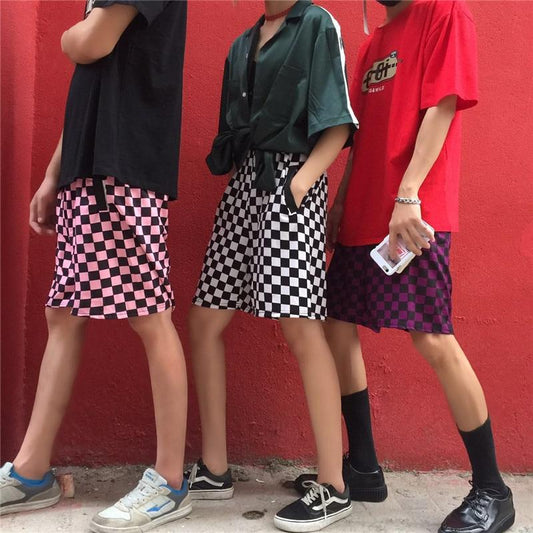 Checkerboard Shorts by White Market