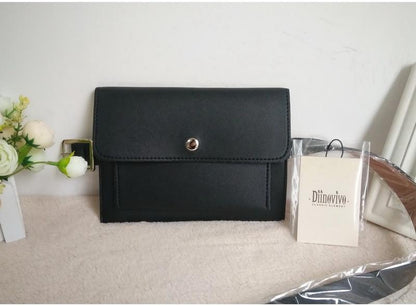 Minimal Leather Belt Bag by White Market