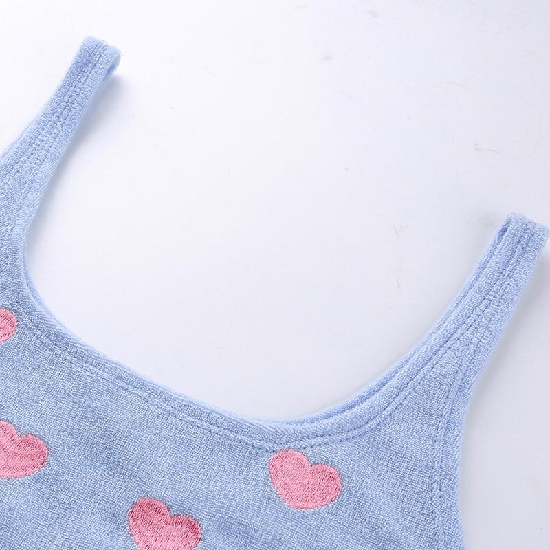 Embroidered Heart Knit Top by White Market