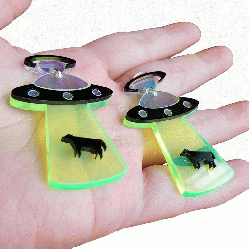 UFO Abduction Earrings by White Market