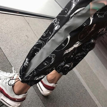 Reflective Portrait Joggers by White Market