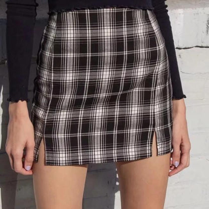 Skrrtt Skrrttt Plaid Mini Skirt by White Market