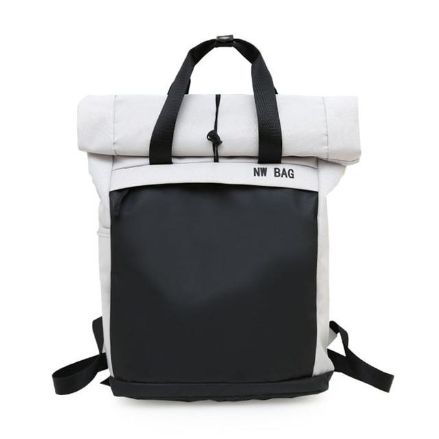 Happy Camper Roll-Top Backpack by White Market