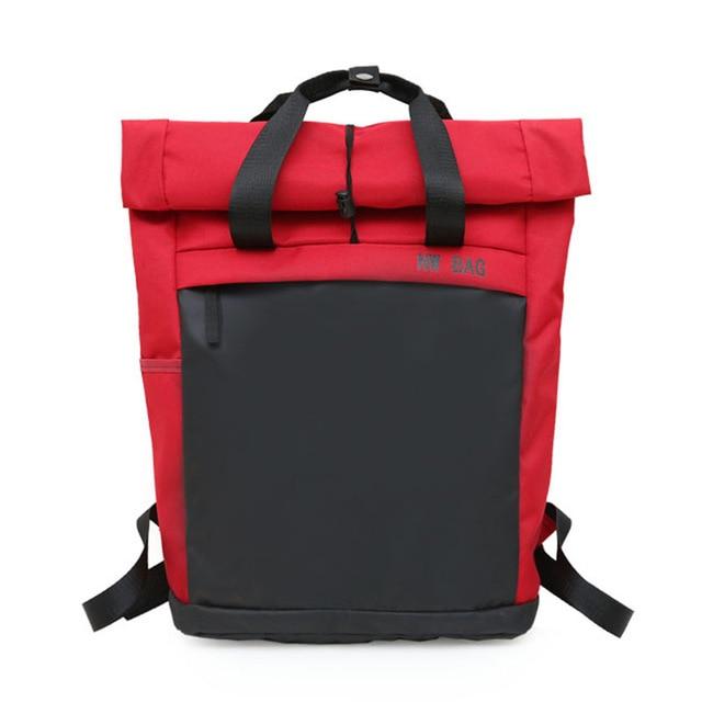 Happy Camper Roll-Top Backpack by White Market