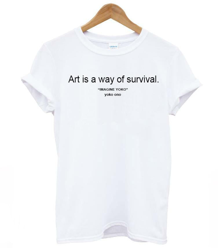 "Art Is A Way Of Survival" Tee by White Market