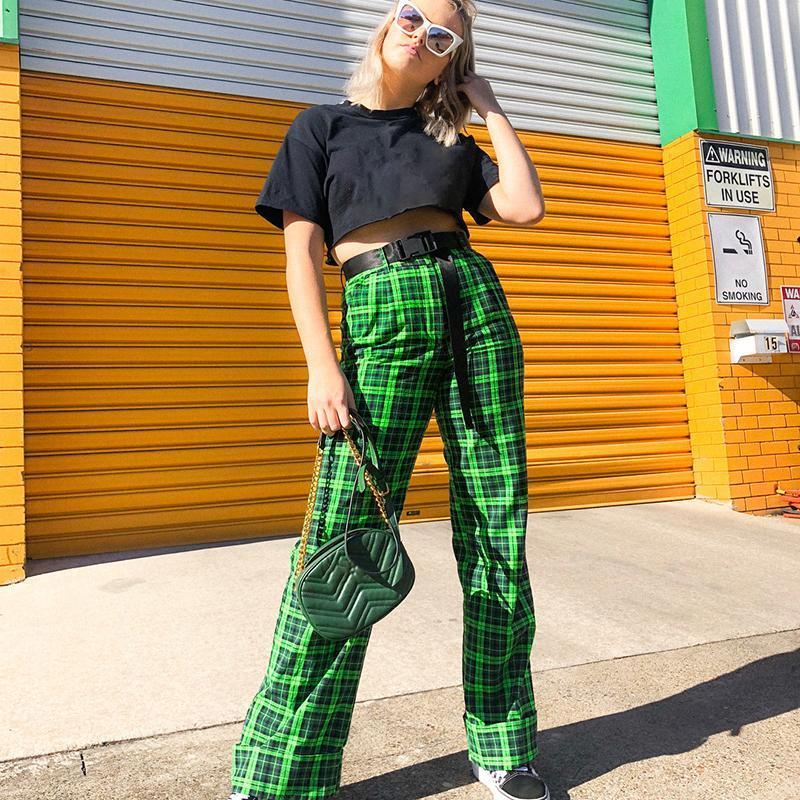 Electric Plaid Pants by White Market