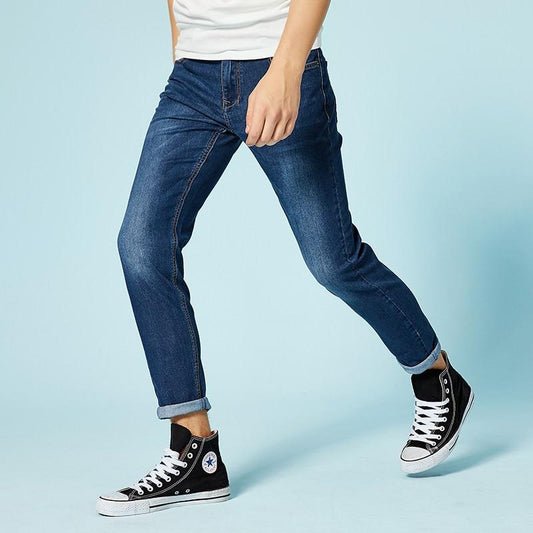 Indigo Sun Fitted Jeans by White Market