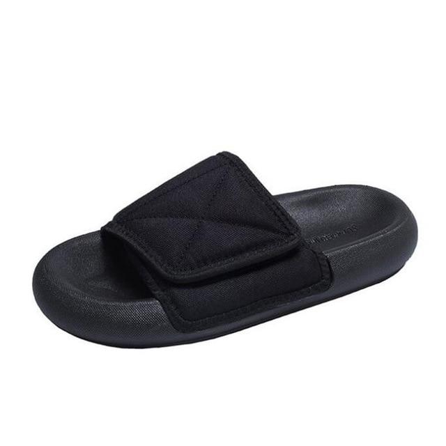 Oversized Velcro Slippers by White Market