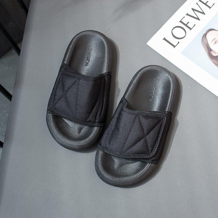 Oversized Velcro Slippers by White Market