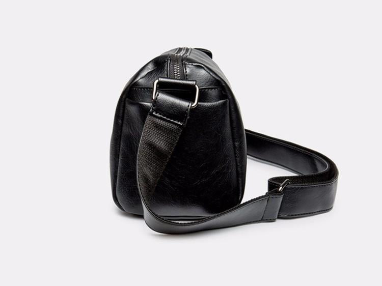 Vegan Leather Messenger Bag by White Market