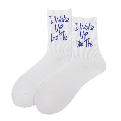 I Woke Up Like This Socks by White Market