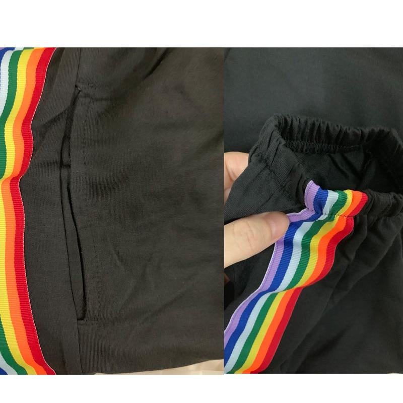 Rainbow Striped Joggers by White Market