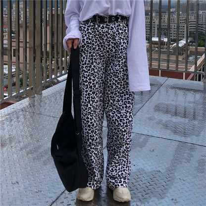 Loose Fit Leopard Pants by White Market