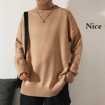 Knitted Turtleneck Sweater by White Market